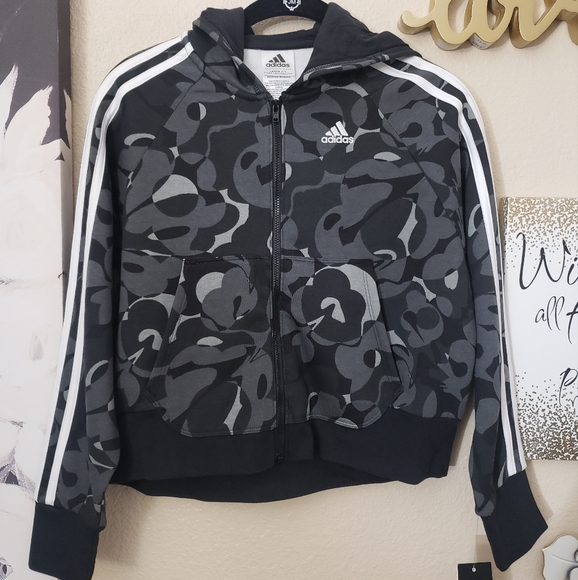 Adidas Camo Zip-up Jacket *YOUTH* - Picture 4 of 9